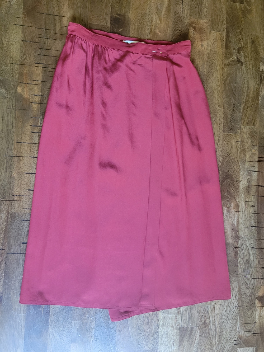 Red Vintage Designer Skirt Set - Picture 5 of 16